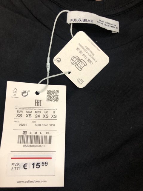 Áo PULL&BEAR size XS new tag