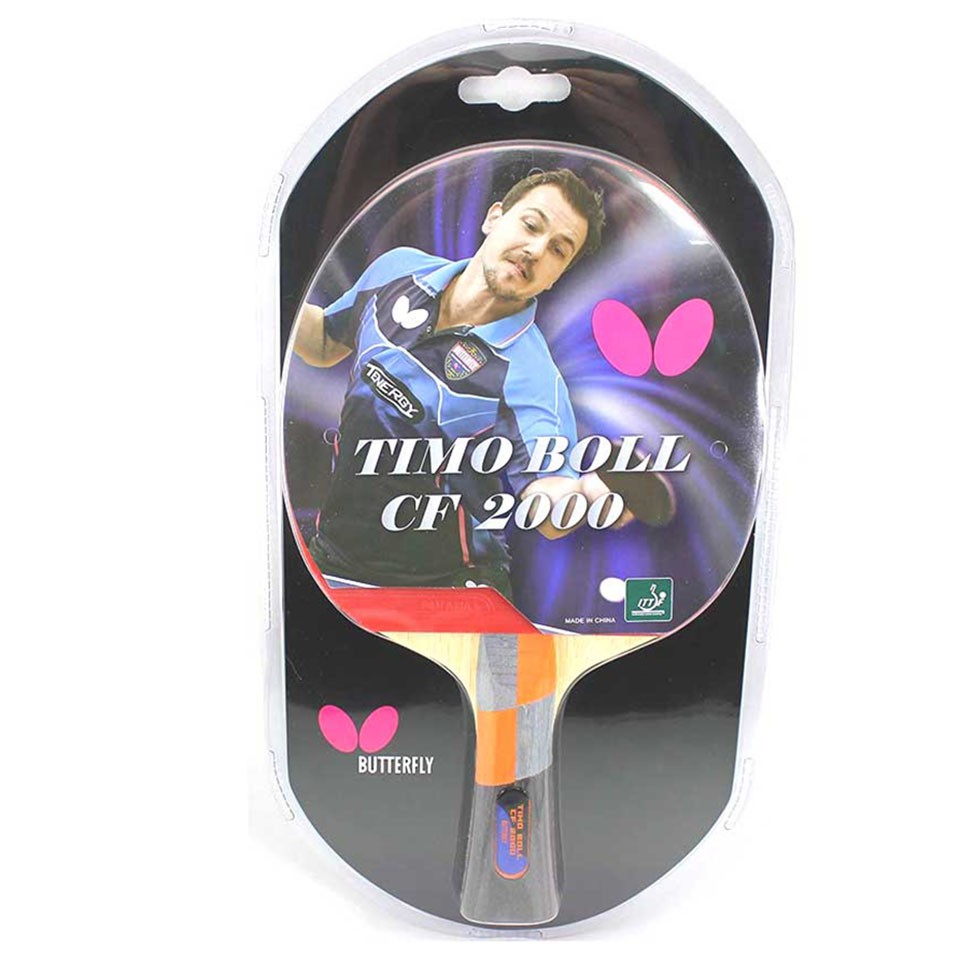 Vợt Bóng Bàn Butterfly TIMO BOLL CF Chính Hãng Cao Cấp Giá Rẻ, Vợt Luôn Mặt Sợi Carbon