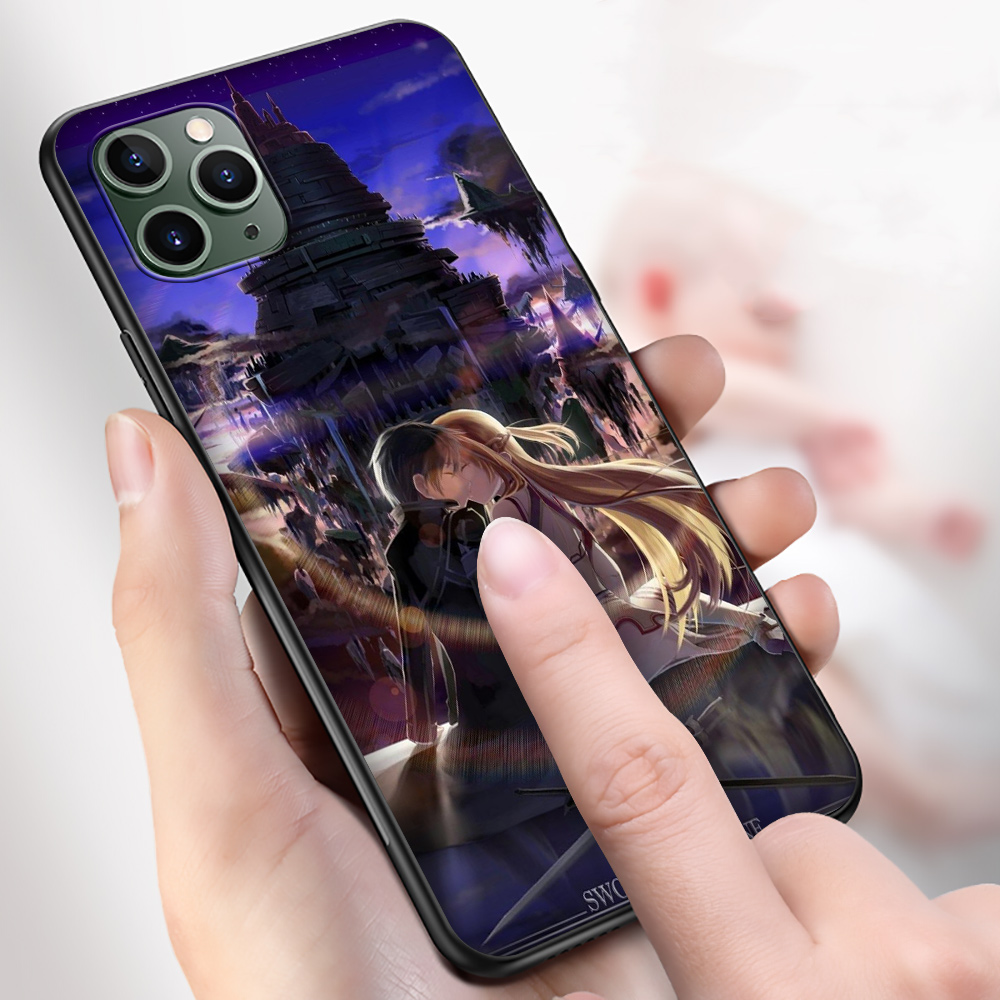 Ốp Điện Thoại Mềm Hình Sword Art Online Cho Iphone 11 Pro Xs Max Xr X 8 7 6 6s Plus Mp159