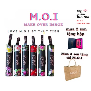 MUA 3 SON LOVE M.O.I  BY THÙY TIÊN PHIÊN BẢN GIỚI HẠN TẶNG TÚI  MOI , SON THỎI LÌ , MỀM NHƯ LỤA  MƯỢT .ỚT NHƯ NHUNG