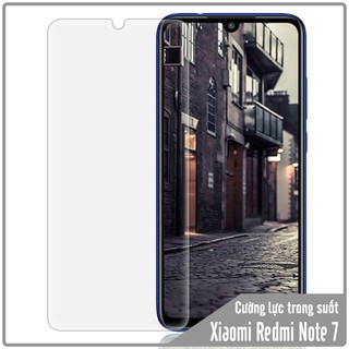 Kính cường lực xiaomi redmi note 7 / note 7 pro - trong suốt không full