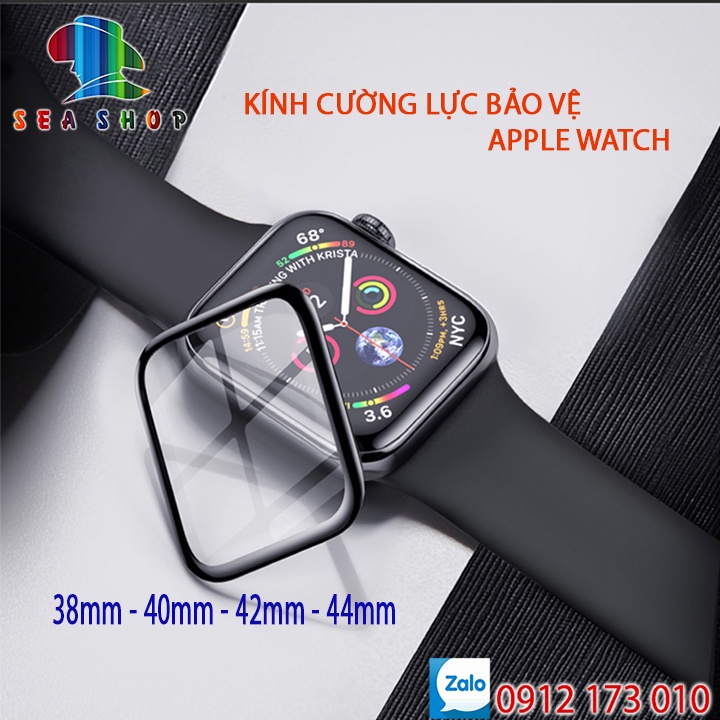Kính cường lực bảo vệ mặt đồng hồ thông minh, Dán PPF chống va đập Size 38mm, 40mm, 42mm, 44mm - Chống xước, chống vỡ