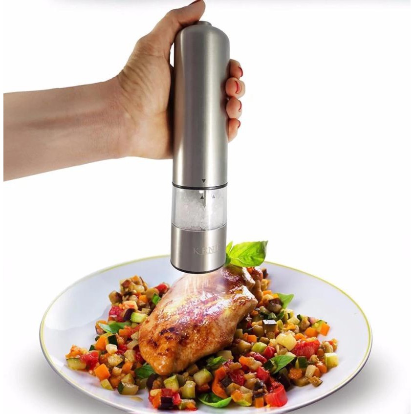 CỐI XAY TIÊU INOX PEPPER MULLER ( XÀI PIN AA )