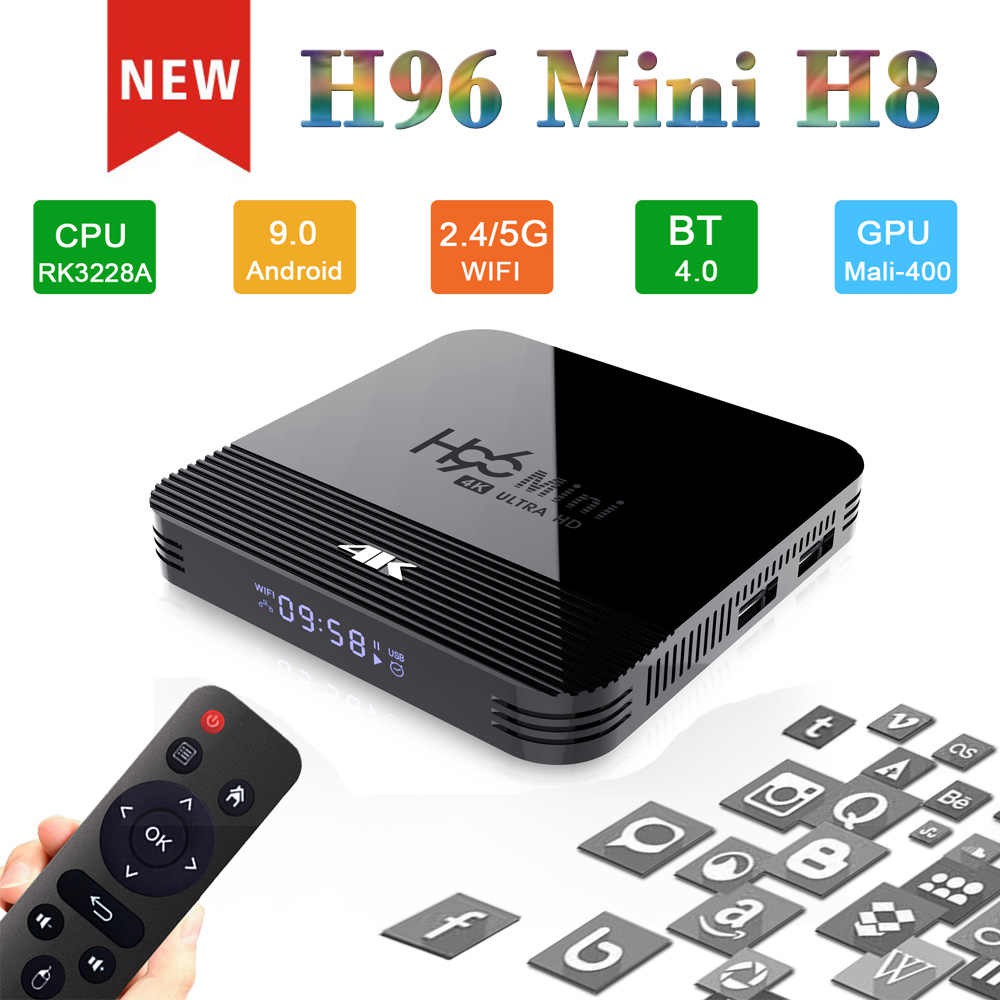 Android TV BOX tivi box RAM 2G Bộ nhớ 16G H96MINIH8