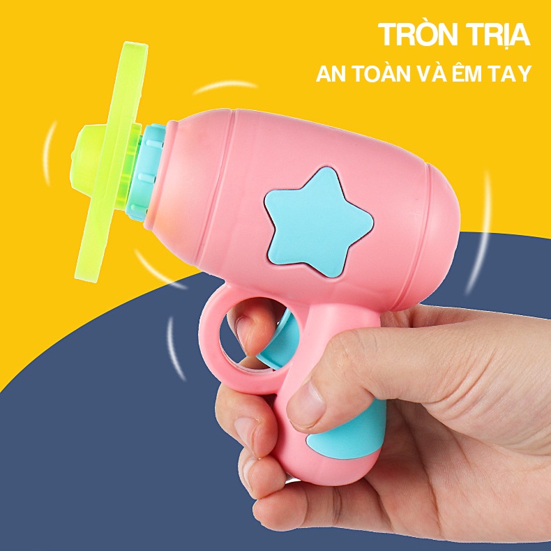 Súng bắn chong chóng phát sáng đồ chơi cho bé với con quay spiner DCVD06 KIDS GARDEN
