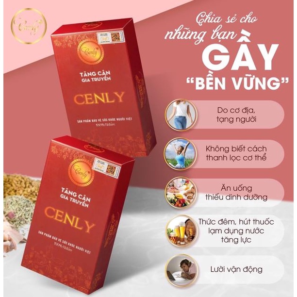 Tăng Cân Cenly Thảo mộc không phải là thuốc (30 viên)