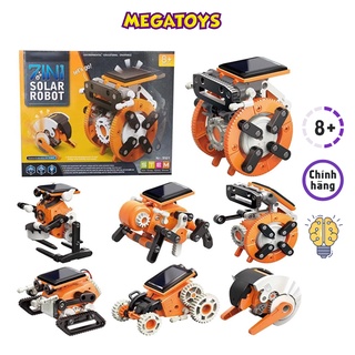 Đồ chơi giáo dục stem - lắp ráp 7 loại robot chạy bằng năng lượng mặt trời 9501 - mgt
