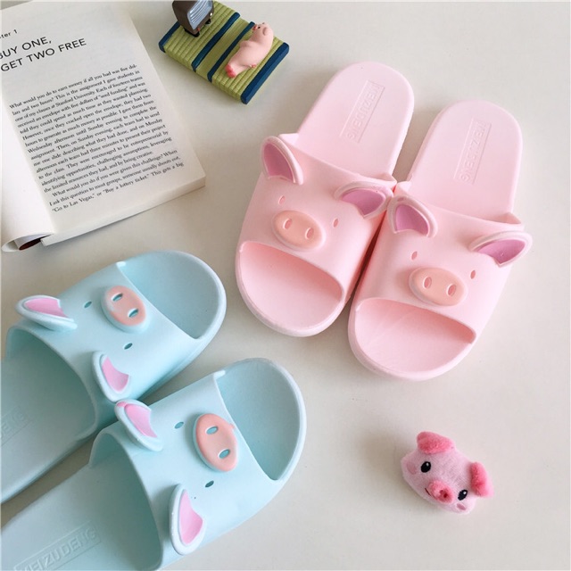 Dép Heo Kute Cao Su Đúc Dẻo Size 37-40 - Lucky Girl shop