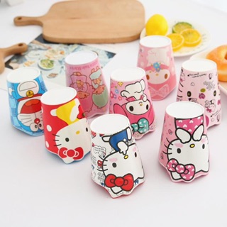 ☘️𝗡𝗘𝗪☘️ Ly nhựa 3D - ống hút Hello Kitty - Doremon Doraemon - Melody