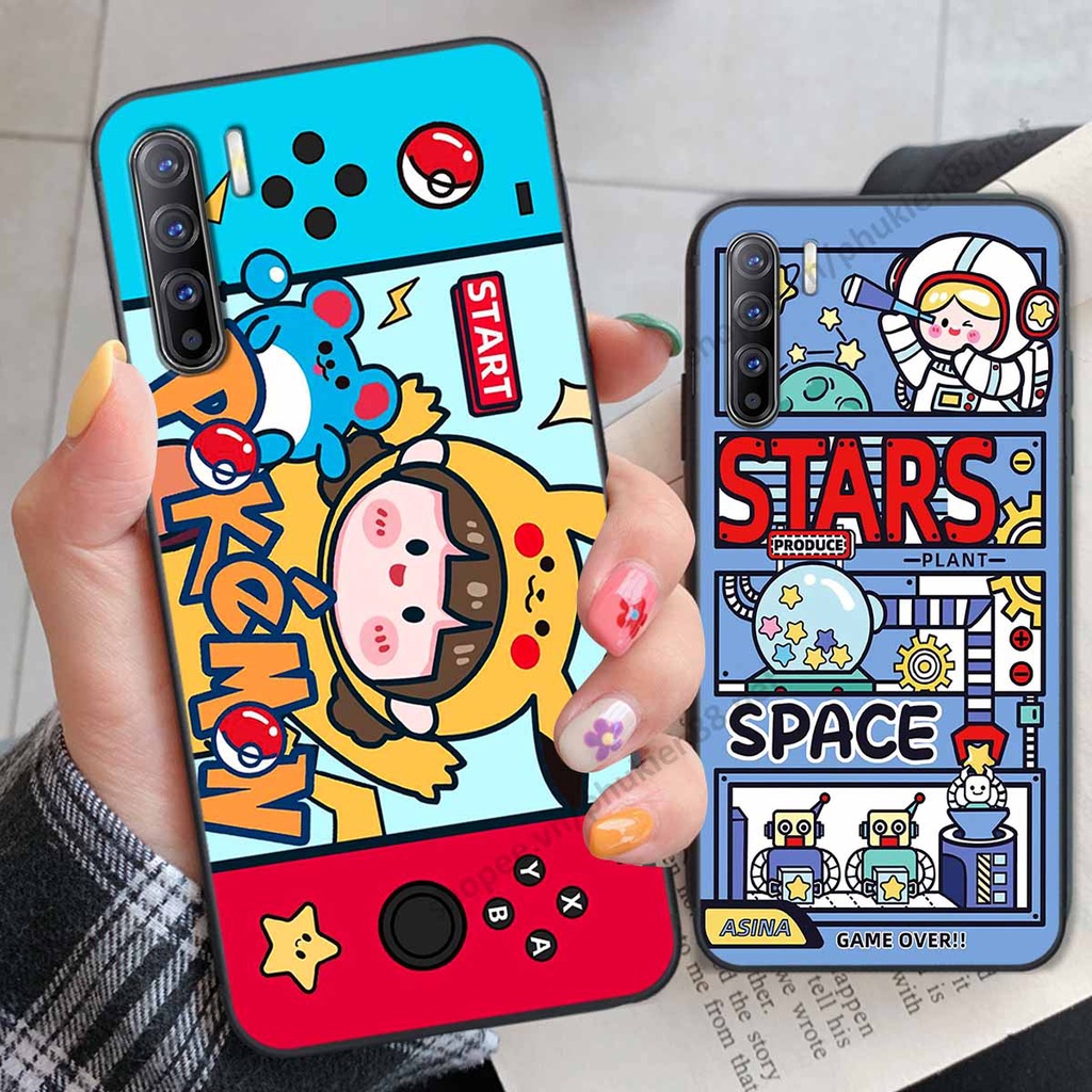 Ốp lưng Oppo Reno 3 / Reno 3 Pro hình phi hành gia, roro jump, điện tử dễ thương - Giá rẻ tốt nhất