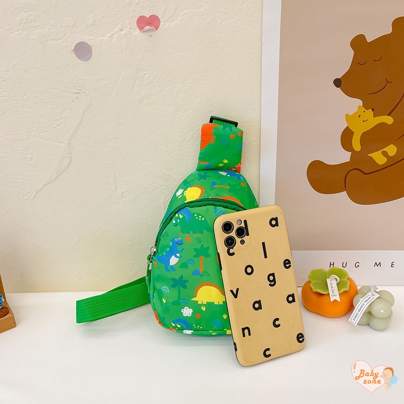 Túi Đeo Chéo Ngực Hình Khủng Long Dễ Thương Cho Bé