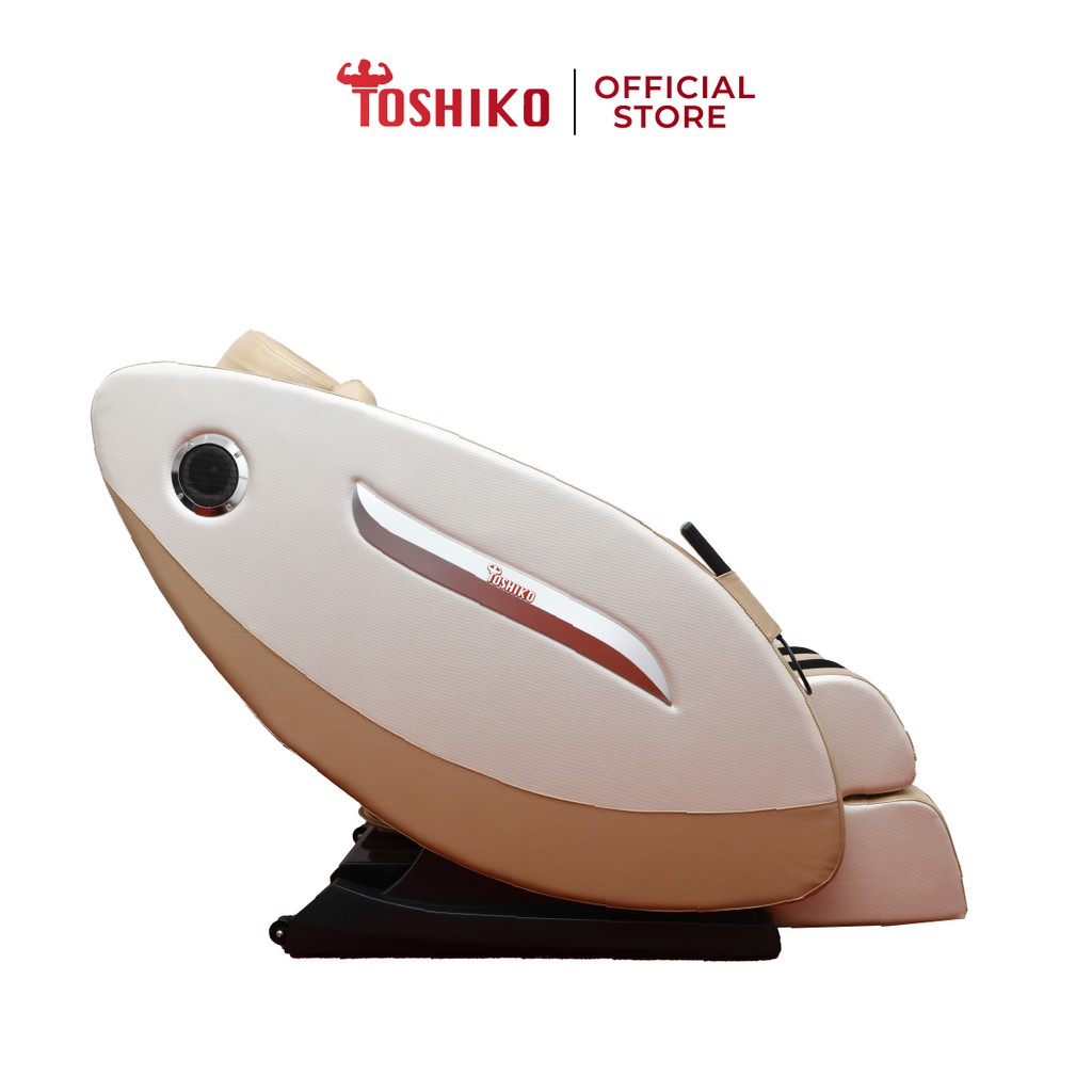 Ghế massage trị liệu toàn thân TOSHIKO T8 Bảo Hành 6 năm công nghệ con lăn 4D và túi khí Nhật Bản cao cấp