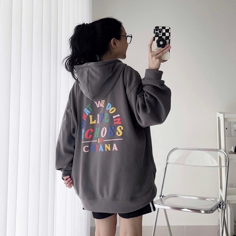 [sẵn] Áo Khoác Form Rộng Zip Kéo CBANA - pqk boutique