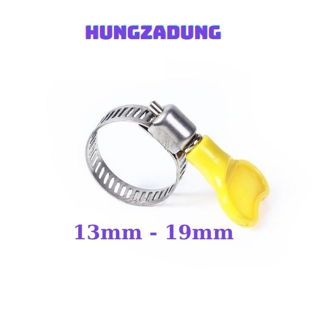 Đai Siết Ổng Nước Cổ Dê Dây Ga Bằng Inox Có Tay Vặn Bằng Nhựa HUNGZADUNG