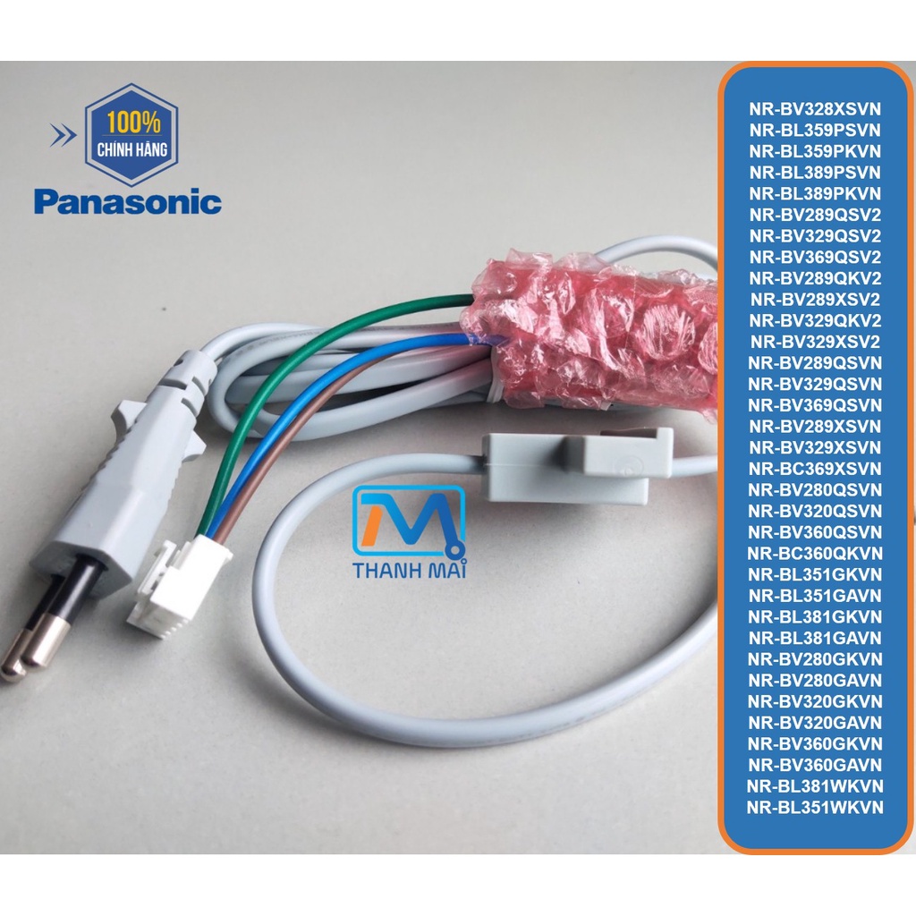 [Mã ELHA22 giảm 5% đơn 300K] Dây nguồn tủ lạnh Panasonic model NR-BV328XSVN