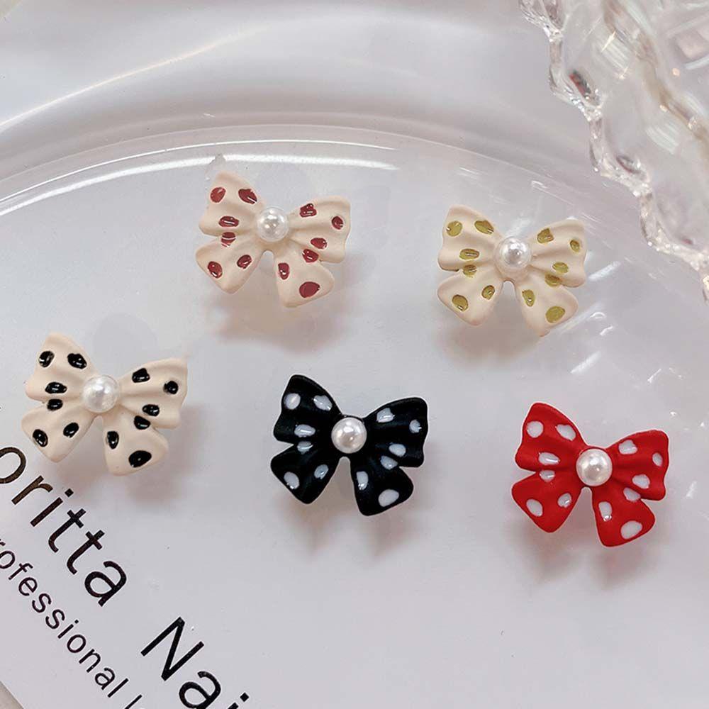 Phụ Kiện Trang Trí Móng Nghệ Thuật DIY Hình Chiếc Nơ Dễ Thương Xinh Xắn