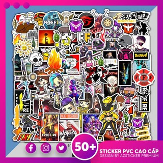 [Hot] Sticker Free Fire | Dán Nón Bảo Hiêm, Điện Thoại, Laptop, Bình Nước...Chống Nước, Chống Bay Màu