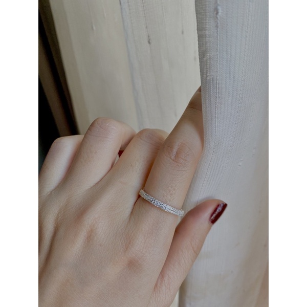 Nhẫn nữ, đính đá, xinh xắn, thanh lịch, đôi, trơn, hàn quốc