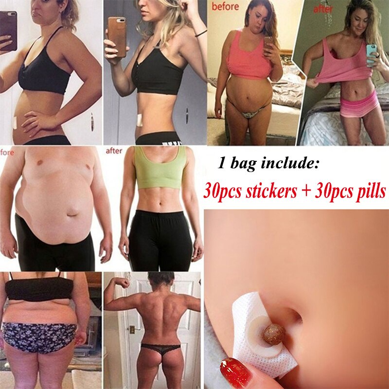 30/60 cái Giảm Cân Chống Cellulite Rốn Thanh Miếng Dán Đốt Mỡ Béo Sản Phẩm Giảm Béo Nhanh Chóng