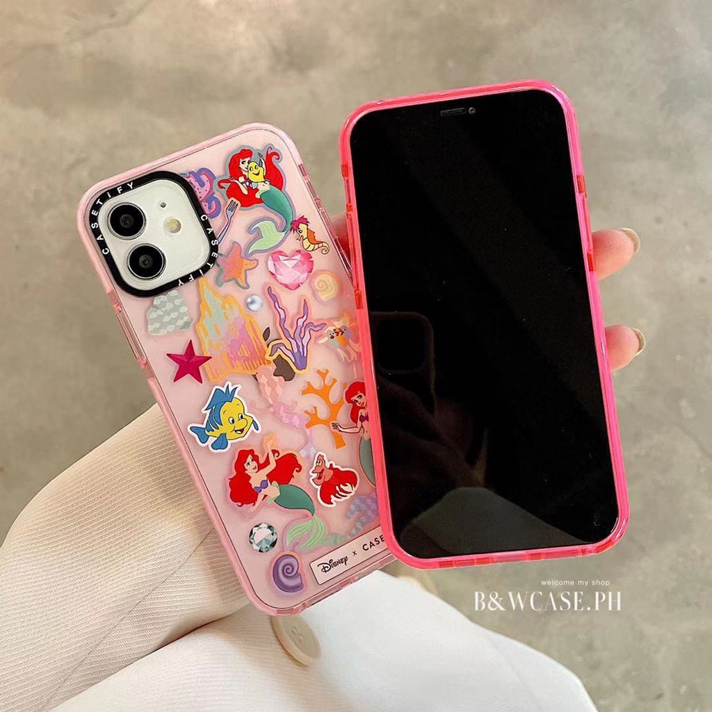 Ốp điện thoại mềm chống sốc màu neon dạ quang họa tiết công chúa cho Iphone 12 11 Pro