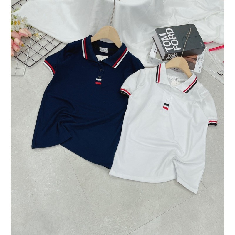 ANU1 - ÁO POLO MỚI PHỐI VIỀN CỔ 2 MÀU NỮ | BigBuy360 - bigbuy360.vn