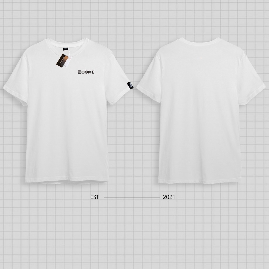 Áo thun ZooMe, áo thun cotton , áo thun nam nữ cổ tròn kiểu dáng cổ điển màu trắng cực đẹp, form áo thun unisex | BigBuy360 - bigbuy360.vn