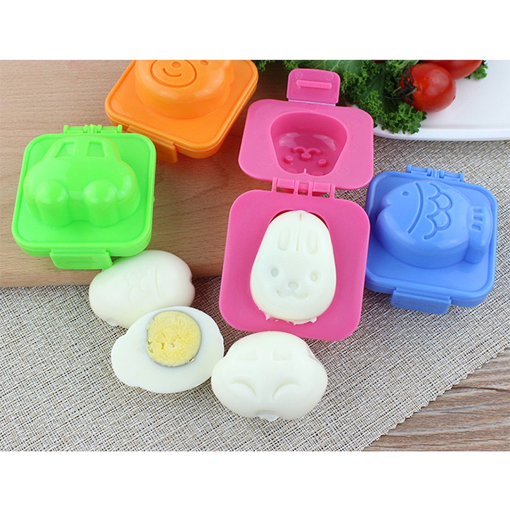 Set 6 khuôn cơm bánh trứng đậu hũ non ăn dặm cho bé đáng yêu xinh xắn