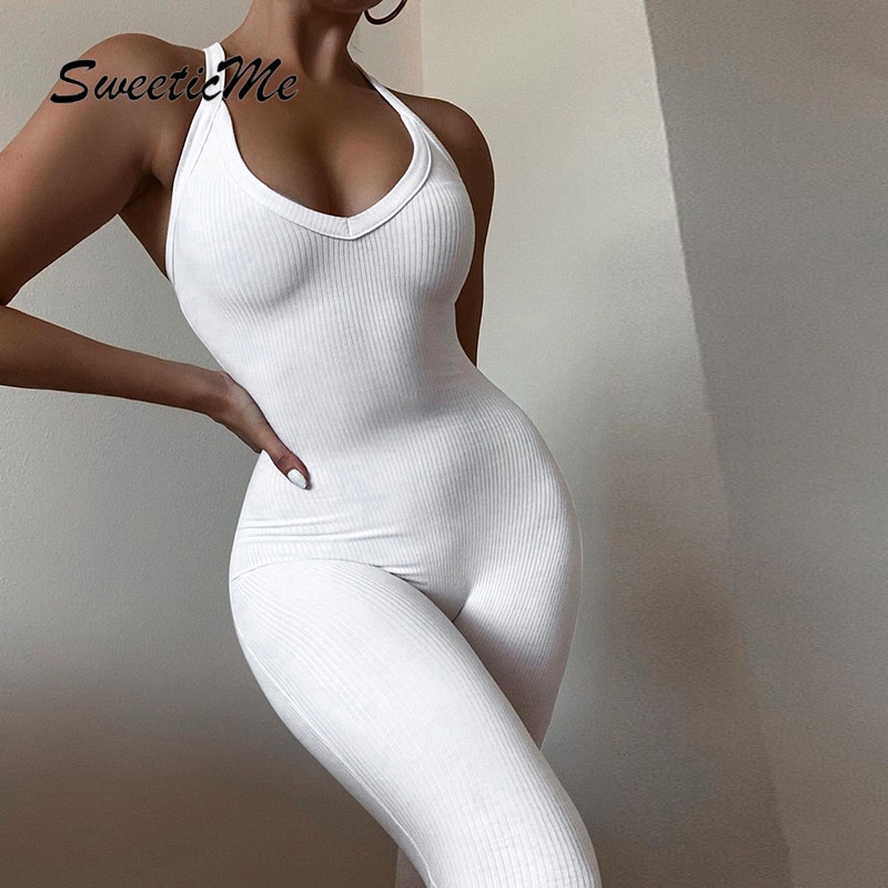 Sweeticme Bộ Áo Liền Quần Lưng Cao Phối Hai Thắt Lưng