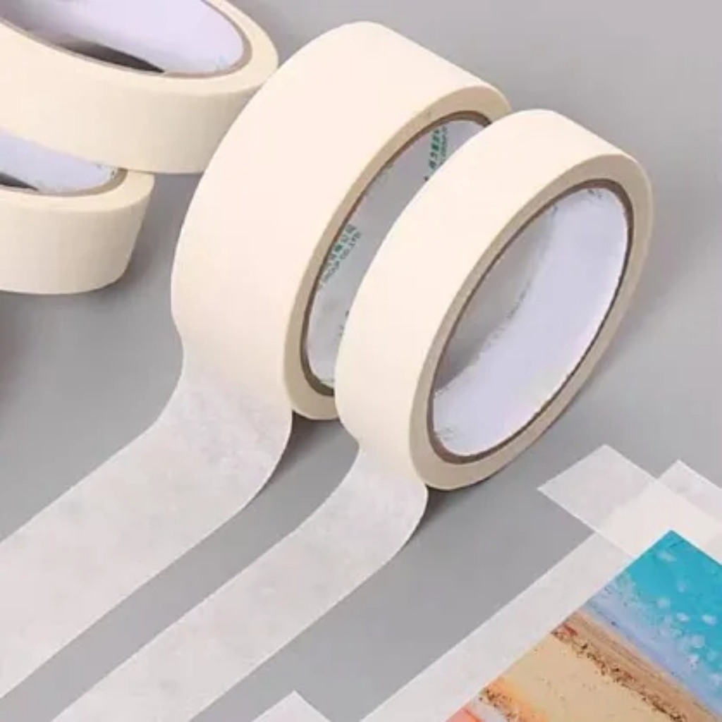 Băng Keo Giấy Loại 12M Loại 2,4cm và 4,8cm