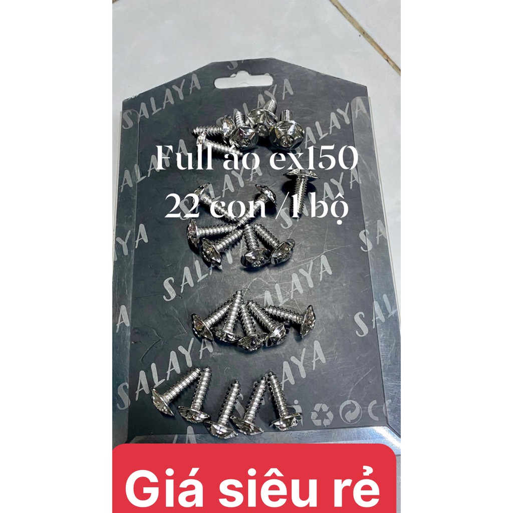 Full ốc áo ex150 salaya 22 con /1 bộ