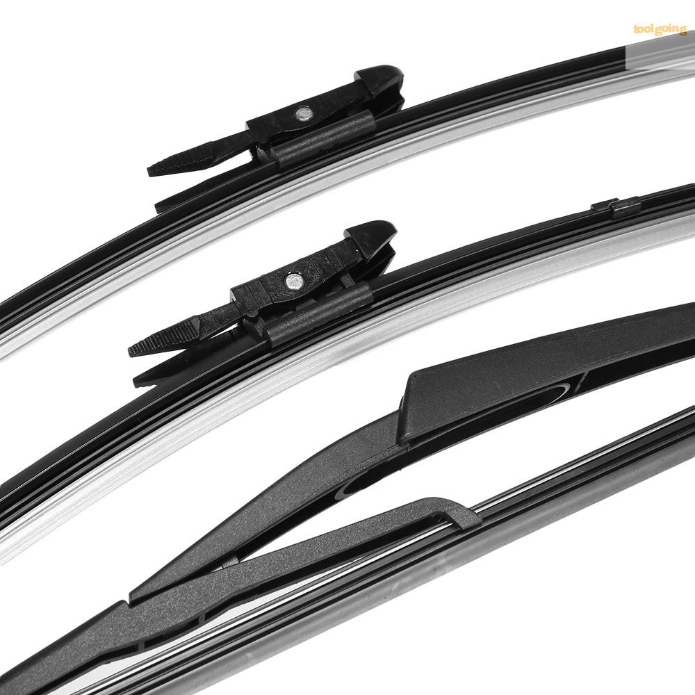 Ready in stock 3pcs Windshield Wiper Blades Front Rear Window Fit For 06-on Vauxhall Opel Corsa 26''+16''+12''