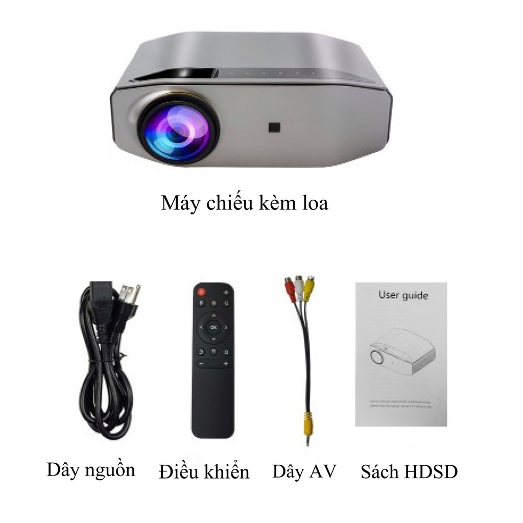 Máy Chiếu YG620 Thông Minh Full HD Kết Nối Không Dây Với Điện Thoại