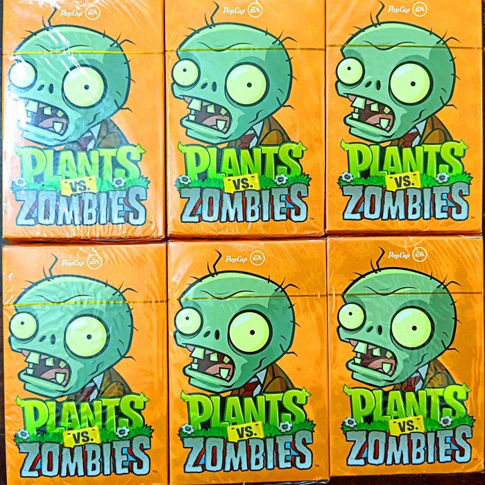 Thẻ Bài Trò Chơi hoạt hình Plants Vs Zombies 55 lá hình khác nhau thú vị