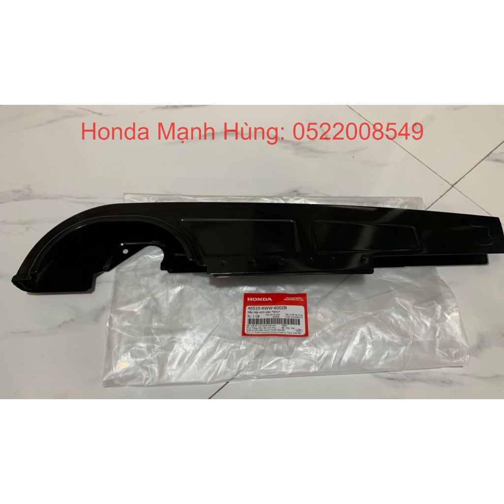 Nắp hộp xích trên HONDA WAVE RSX110, A110 màu Đen.