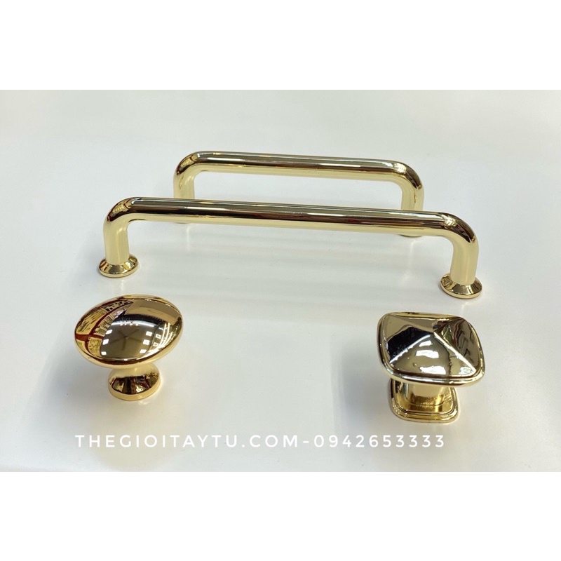 Tay Nắm Tủ Tân Cổ Điển mạ vàng 24k