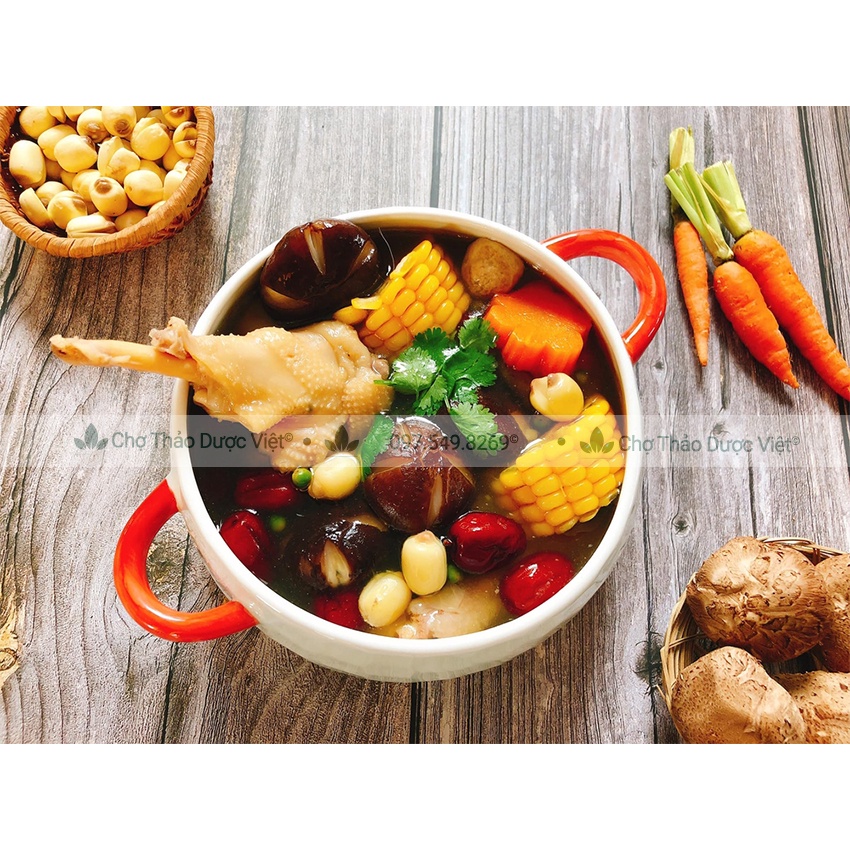 Combo ngưu báng, nấm đông nguyên liệu nấu canh dưỡng sinh cô bồi bổ sức khỏe - Chợ Thảo Dược Việt