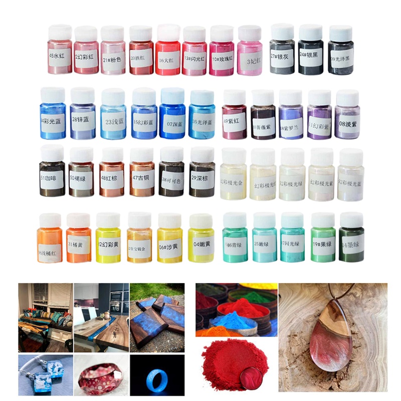 Phấn Phủ Ngọc Trai Mica Tự Nhiên Bằng Nhựa Resin Epoxy
