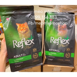 Reflex plus thức ăn hạt cho mèo con - mèo lớn thổ nhĩ kì vị gà 1.5kg