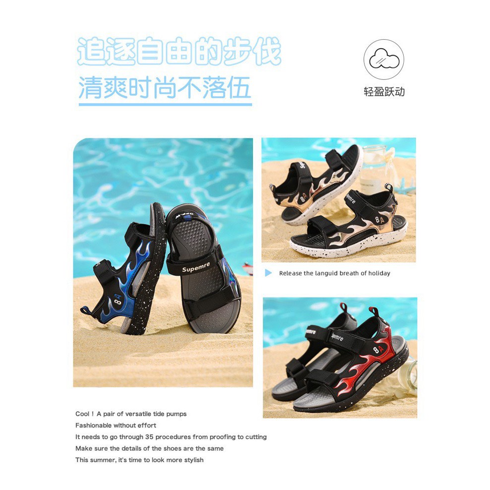 (2133) Giày Sandal Đế Mềm Chống Trượt Thời Trang cho bé trai, mới 2021