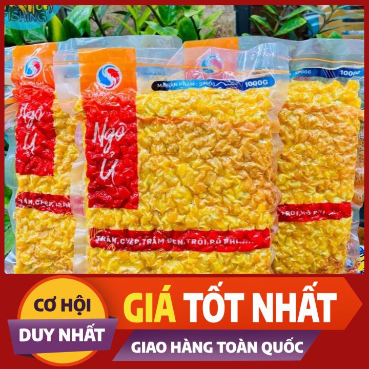 Ngô ủ Sa phạm gói 1 kg{ GIÁ TỐT} CHUYÊN CHÉP ,TRÔI,RÔ PHI  ---một sản phẩm của SA PHẠM