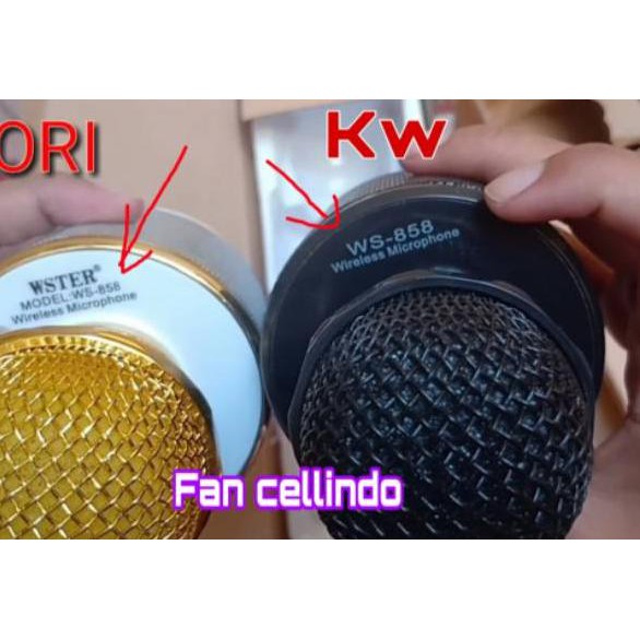 Mic Hát Karaoke Wster Ws858 Chính Hãng Ws858 Ori / Mic Bluetooth Ws858