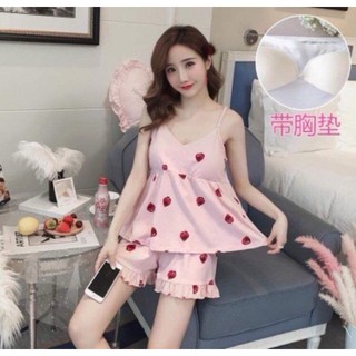 BỘ NGỦ 2 DÂY DÂU TÂY EM MẶC ANH NÓNG