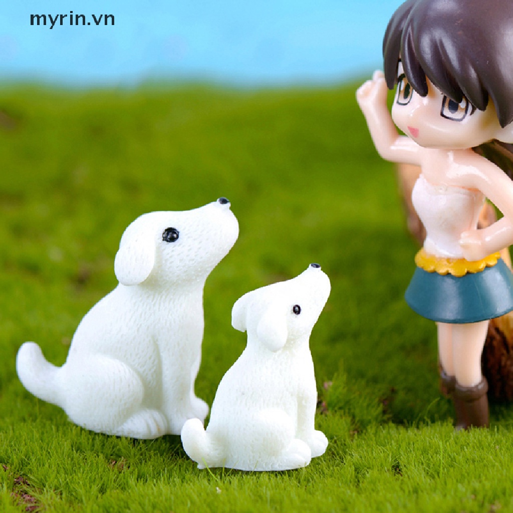 Đồ trang trí Chú Chó Mini Dễ Thương Dùng Trang Trí Sân Vườn