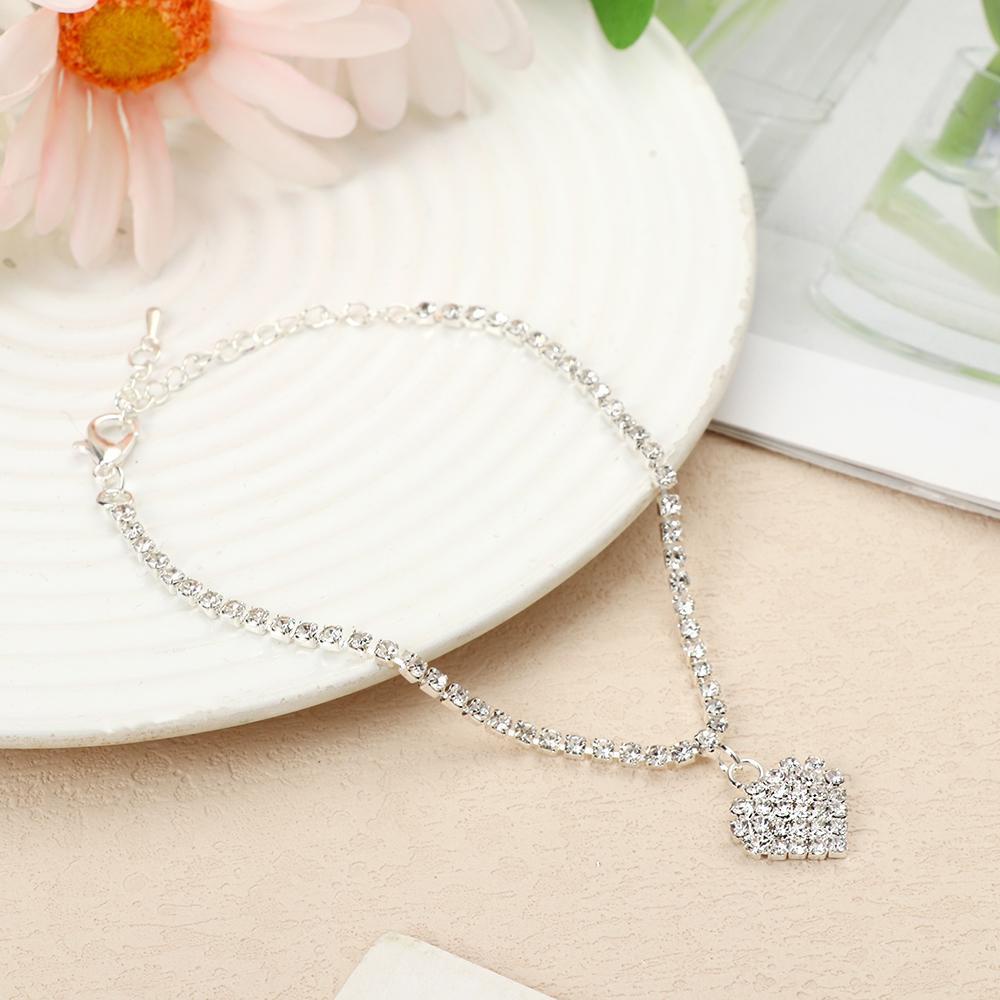 EUTUS Lắc Chân Mạ Bạc Sang Trọng