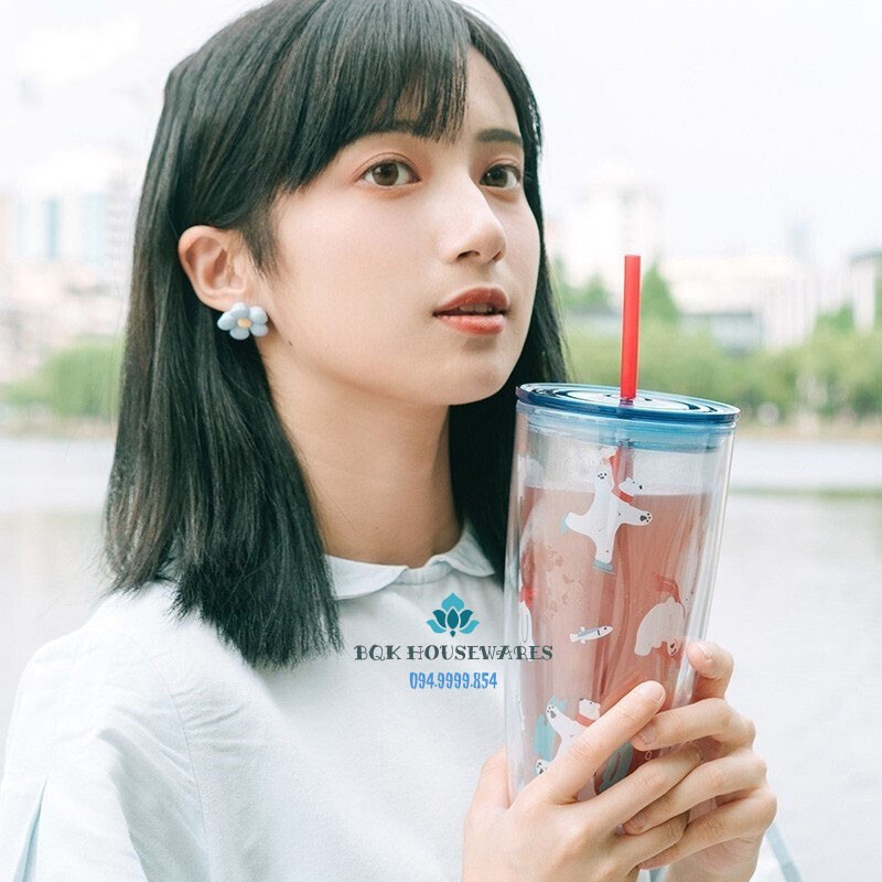 [ LOCK&LOCK ] Ly Nhựa Có Ống Hút Lock&Lock 750ml HAP507 HAP509 | BigBuy360 - bigbuy360.vn