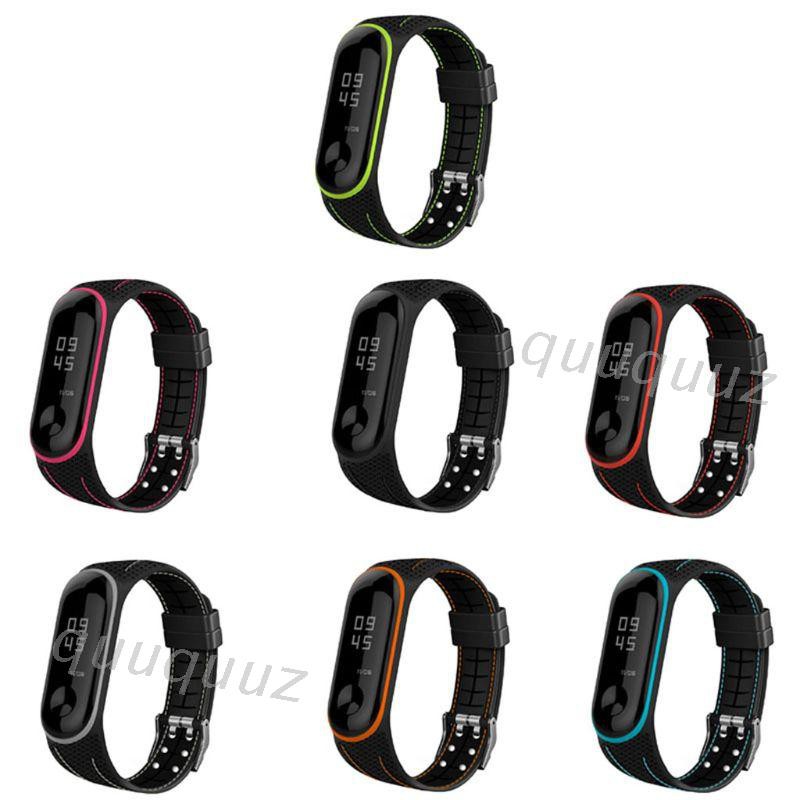 Dây đeo thay thế bằng silicon kiểu tổ ong cho Xiaomi Mi Band 3 4