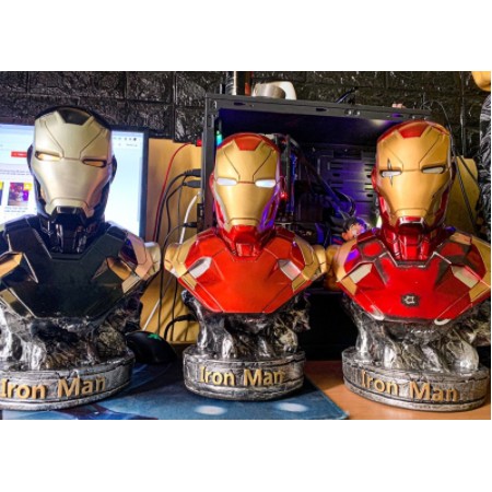 Mô hình tượng bán thân Iron Man Tony Stark MK 46 MK-46 MK46 cao 36 cm nhân vật người Sắt ironman Marvel Avengers