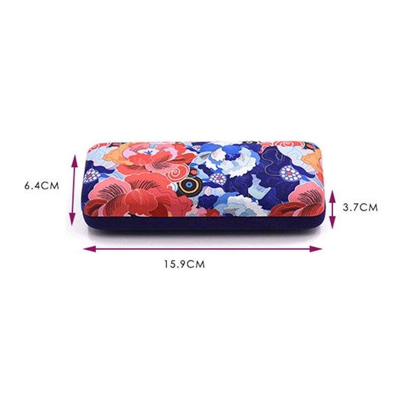Hộp Đựng Mắt Kính Bằng Sợi Microfiber Chất Lượng Cao Họa Tiết Hoa Thời Trang Unisex