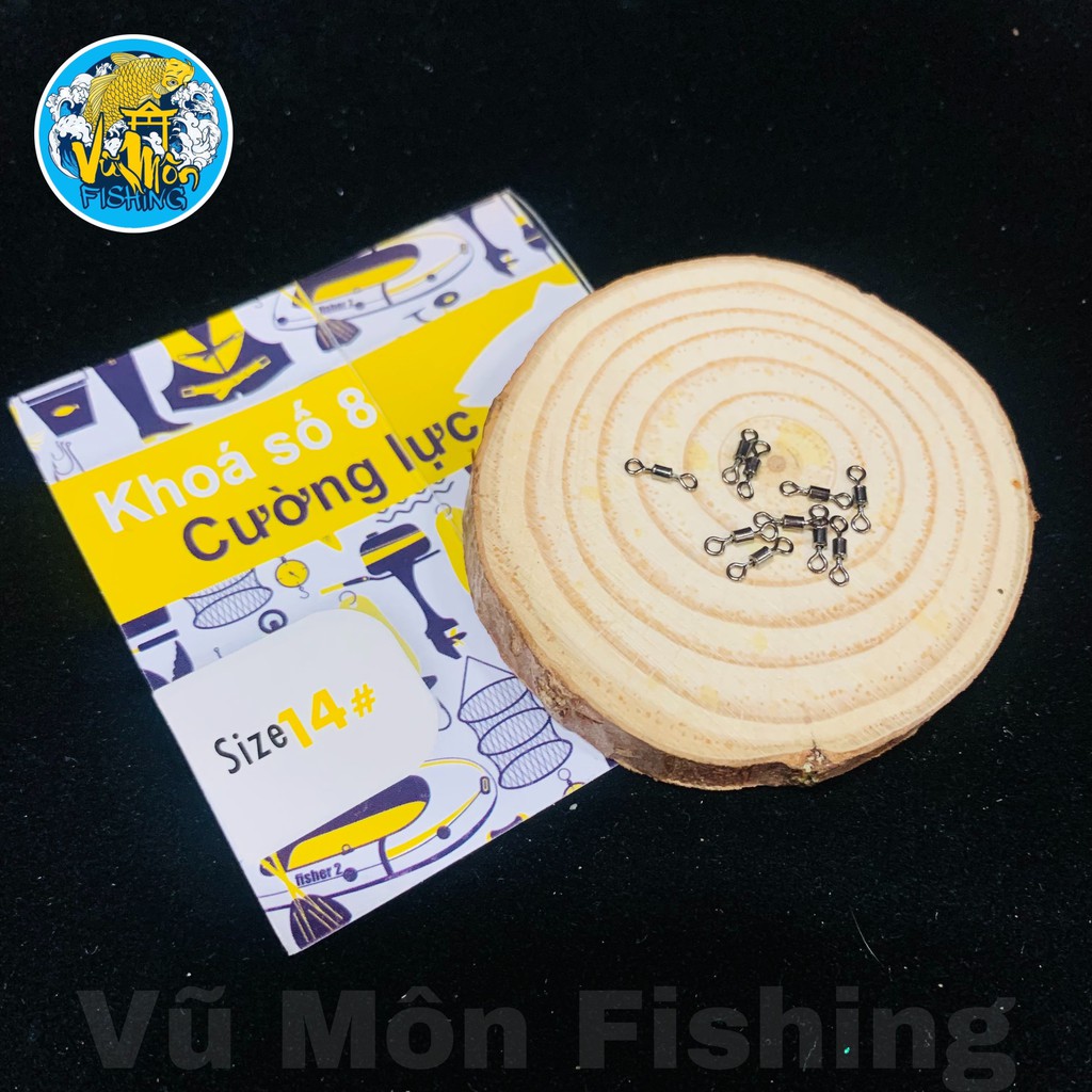 Khóa Ma Ní Số 8 Câu Đài Cường Lực QL | Gói 10c- Vũ Môn Fishing