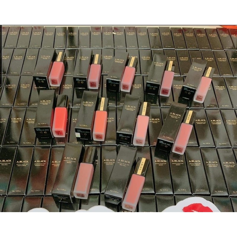 [𝐂𝐇𝐈𝐍𝐇 𝐇𝐀𝐍𝐆] Son kem A Black Artistic Velvet Tint lên màu đẹp, có dưỡng | Thế Giới Skin Care